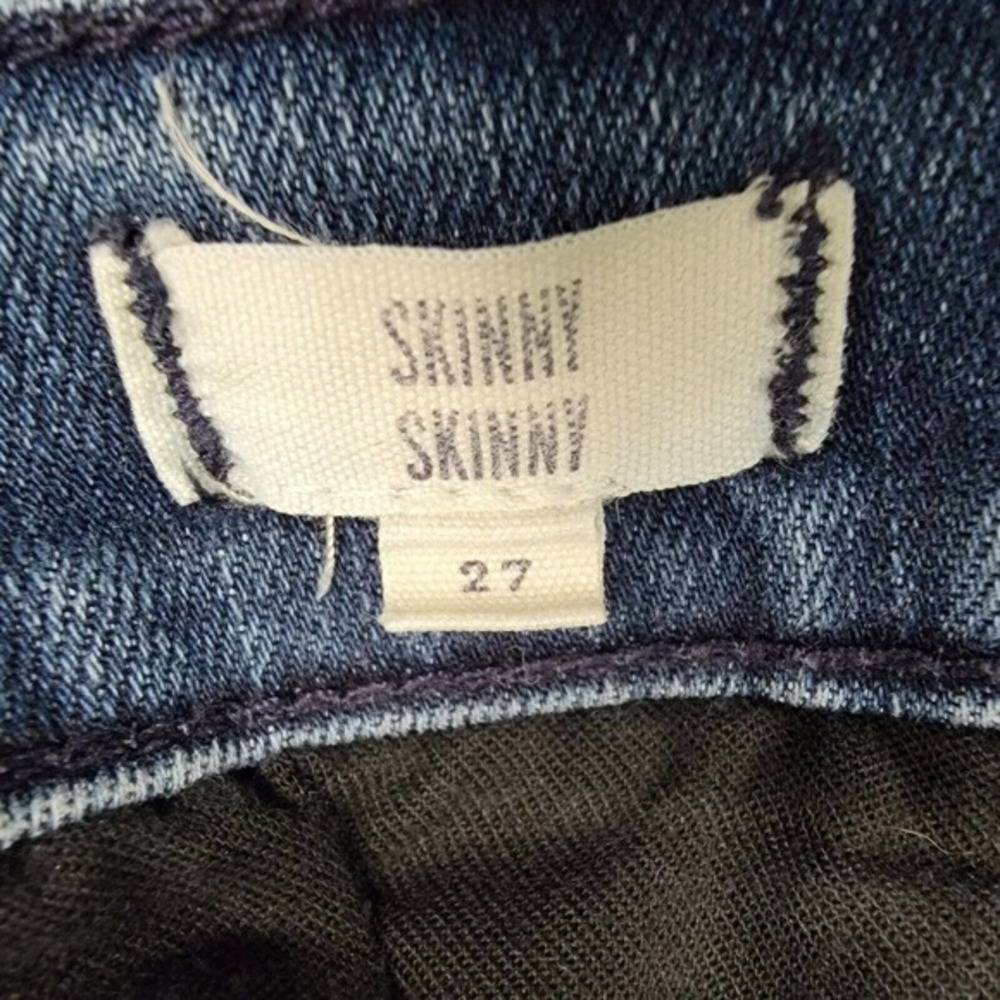Madewell Jeans Women's Size 27x27 Blue‎ Denim Pants Skinny Skinny Ankle Stretch - Picture 4 of 12